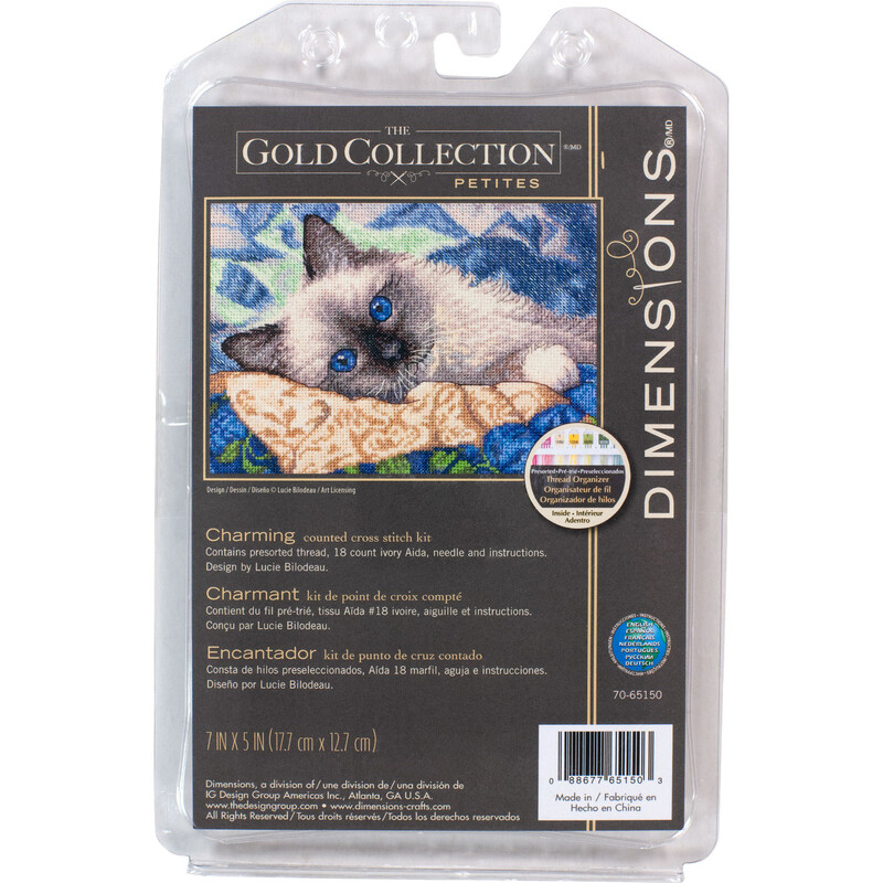 CHARMING Counted Cross Stitch Kit 17.7 x 12.7cm, 70-65150