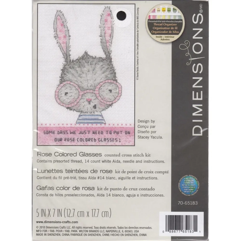 ROSE COLORED GLASSES Counted Cross Stitch Kit 70-65183 by Dimensions