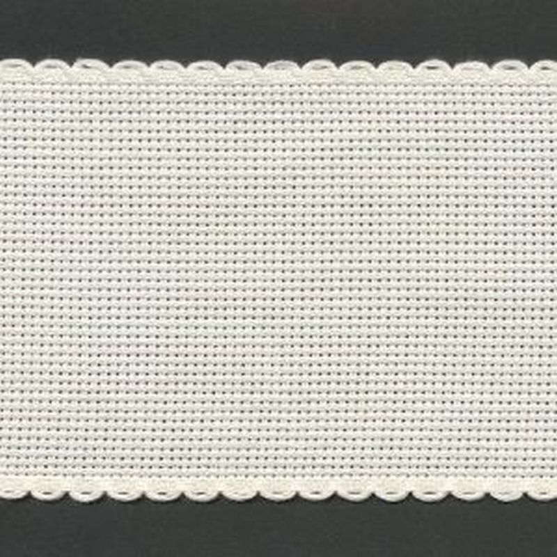 Cream 80mm Wide 14 Count Aida Band (7008-3), Priced per Metre
