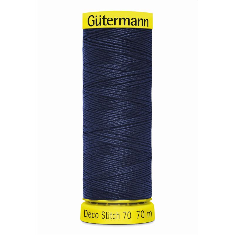Deco Stitch 70, #310 NAVY BLUE 70m Silky Topstitch Thread