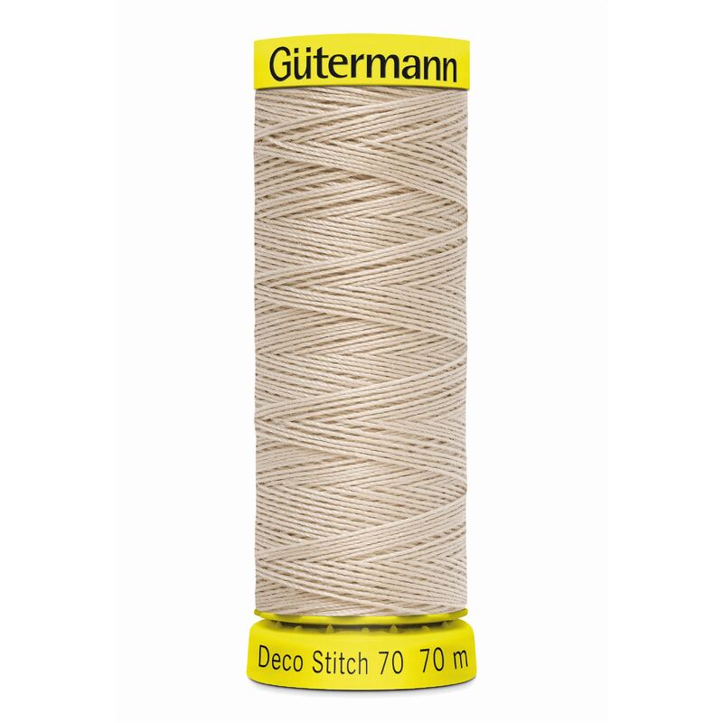 Deco Stitch 70, #722 Beige 70m Silky Topstitch Thread