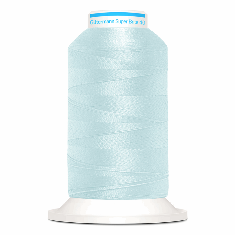 Gutermann Super Brite Polyester 40 #5600, 1000m Machine Embroidery Thread