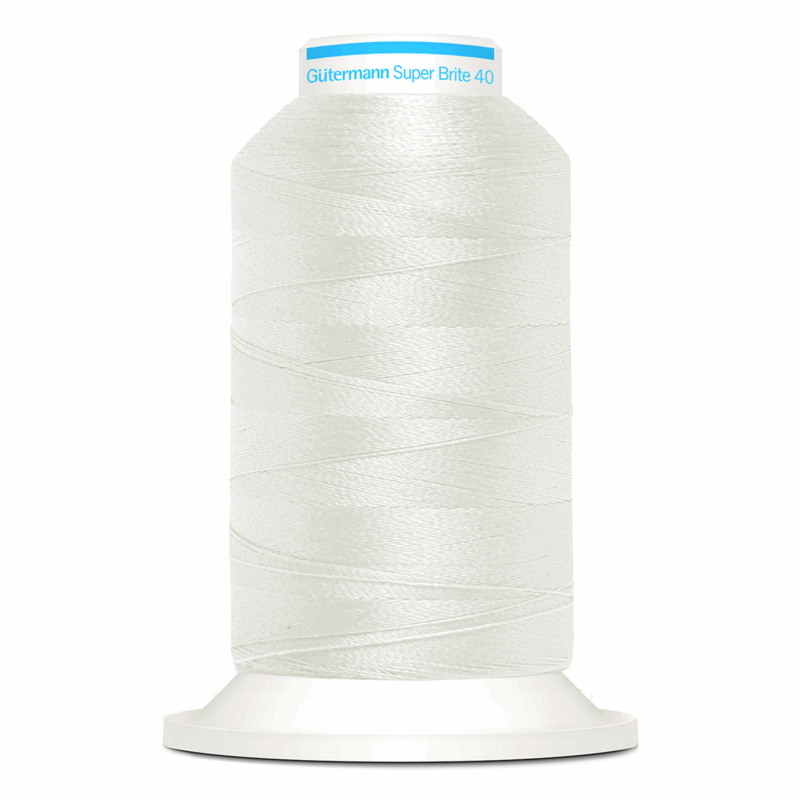 Gutermann Super Brite Polyester 40 #5642, 1000m Machine Embroidery Thread