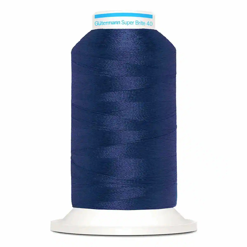 Gutermann Super Brite Polyester 40 #5686, 1000m Machine Embroidery Thread