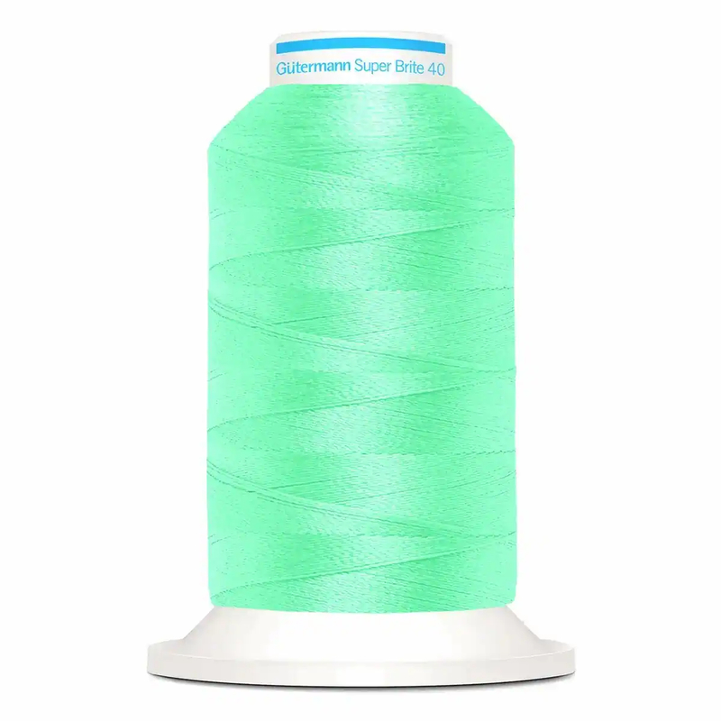 Gutermann Super Brite Polyester 40 #5693, 1000m Machine Embroidery Thread