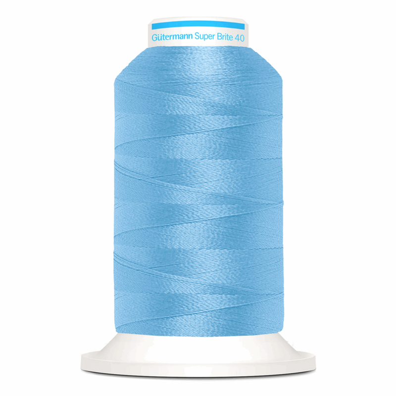 Gutermann Super Brite Polyester 40 #5733, 1000m Machine Embroidery Thread