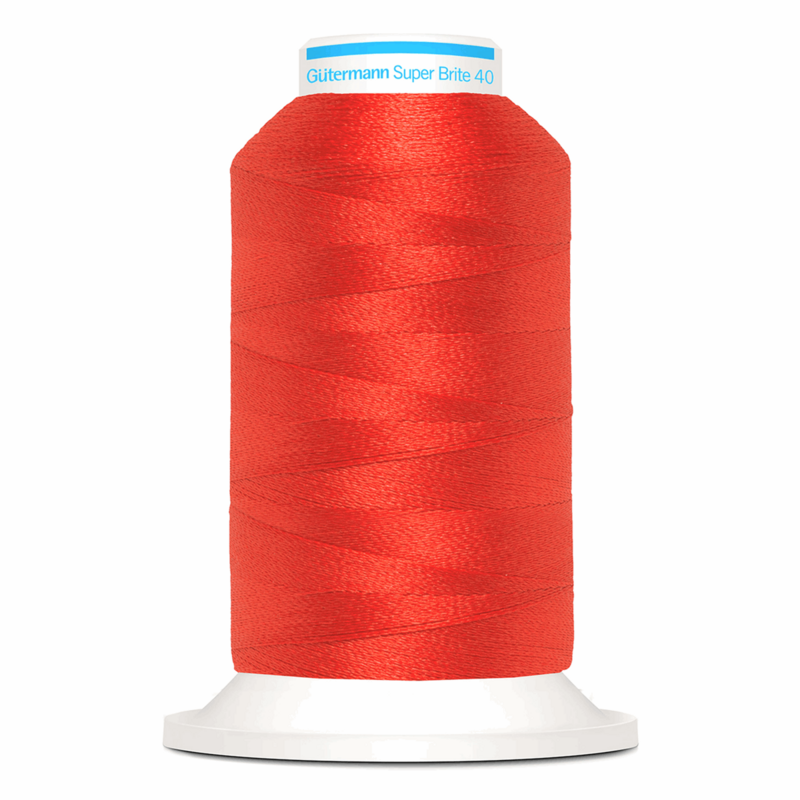 Gutermann Super Brite Polyester 40 #5767, 1000m Machine Embroidery Thread