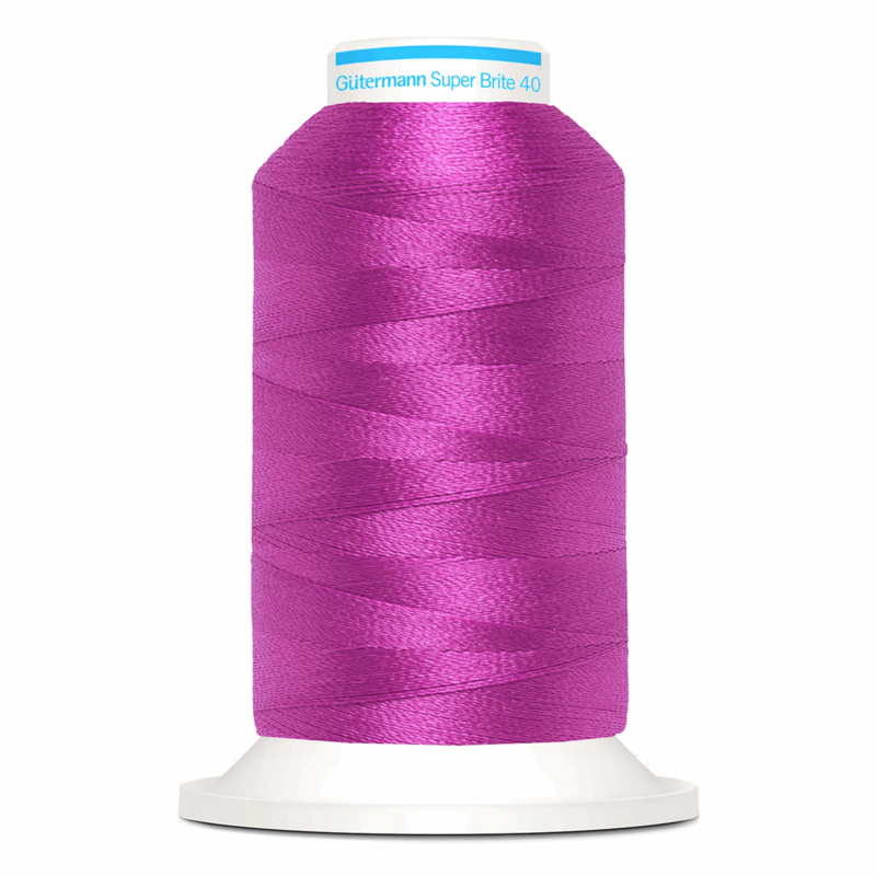 Gutermann Super Brite Polyester 40 #5800, 1000m Machine Embroidery Thread