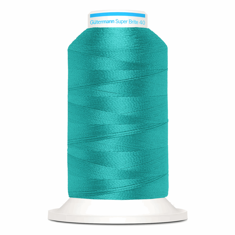 Gutermann Super Brite Polyester 40 #5821, 1000m Machine Embroidery Thread By Gutermann Creativ