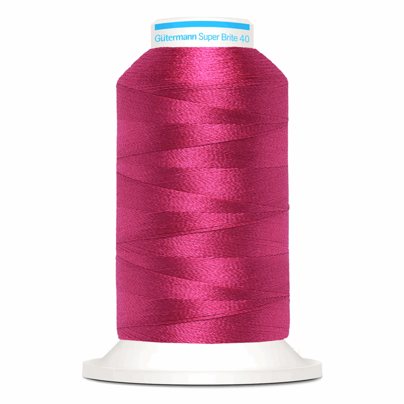 Gutermann Super Brite Polyester 40 #7706, 1000m Machine Embroidery Thread