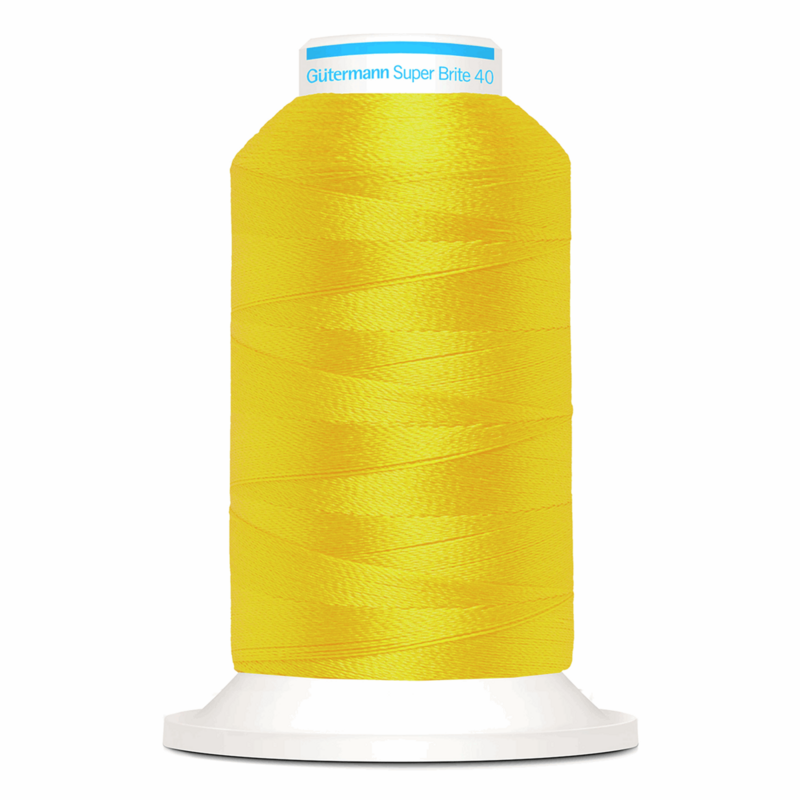 Gutermann Super Brite Polyester 40 #9001, 1000m Machine Embroidery Thread