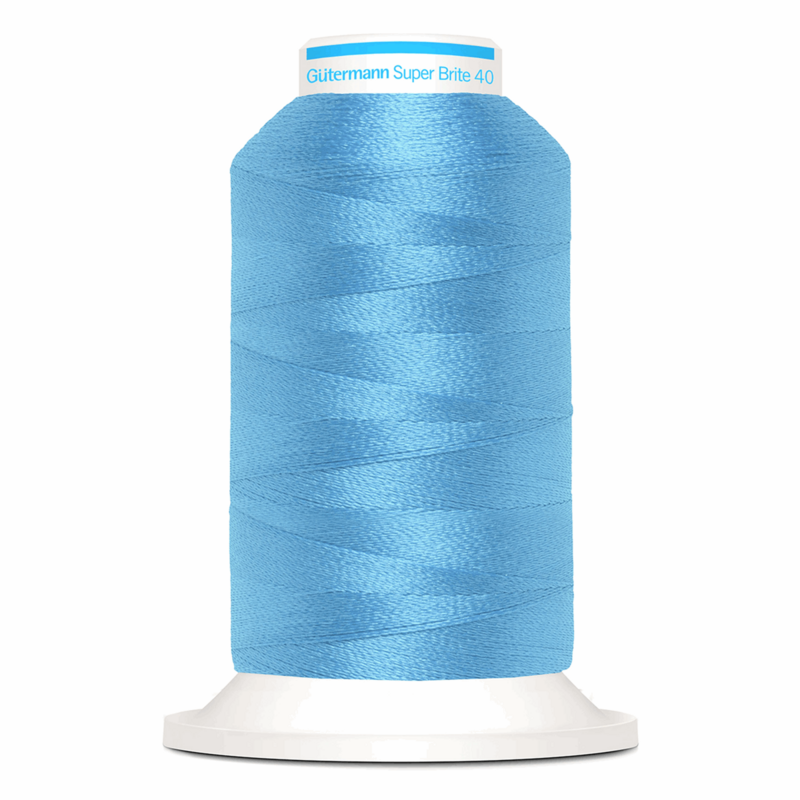 Gutermann Super Brite Polyester 40 #9079, 1000m Machine Embroidery Thread