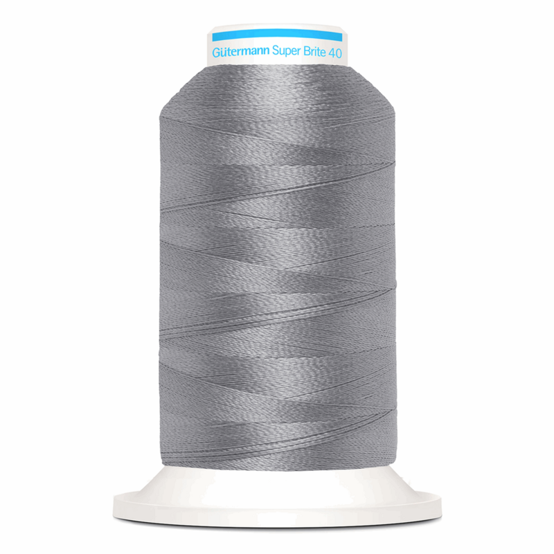 Gutermann Super Brite Polyester 40 #9117, 1000m Machine Embroidery Thread