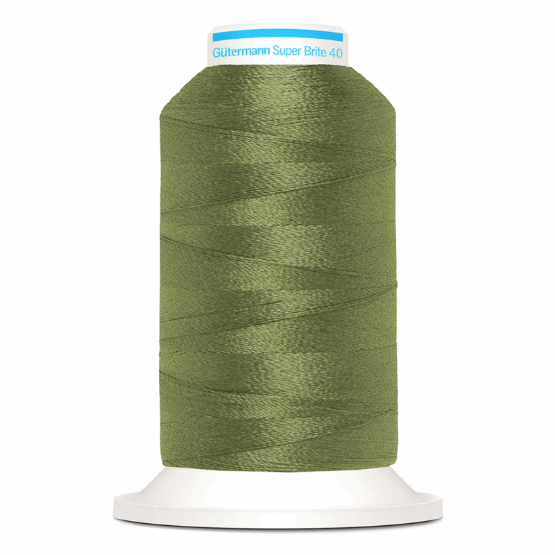 Gutermann Super Brite Polyester 40 #9122, 1000m Machine Embroidery Thread