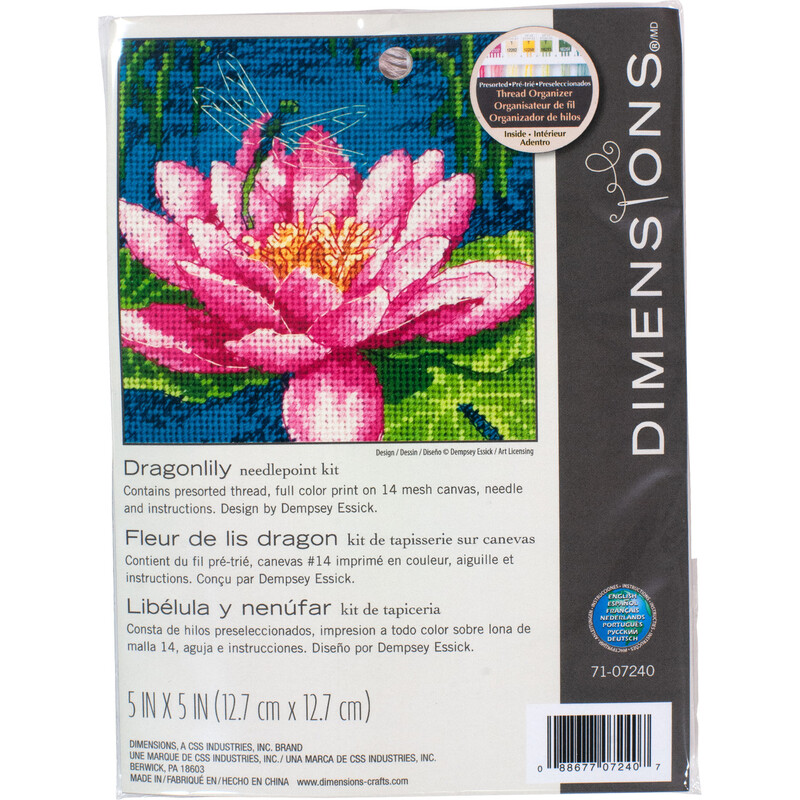 Dimensions DRAGONLILY Needlepoint Cross Stitch Kit, 71-07240