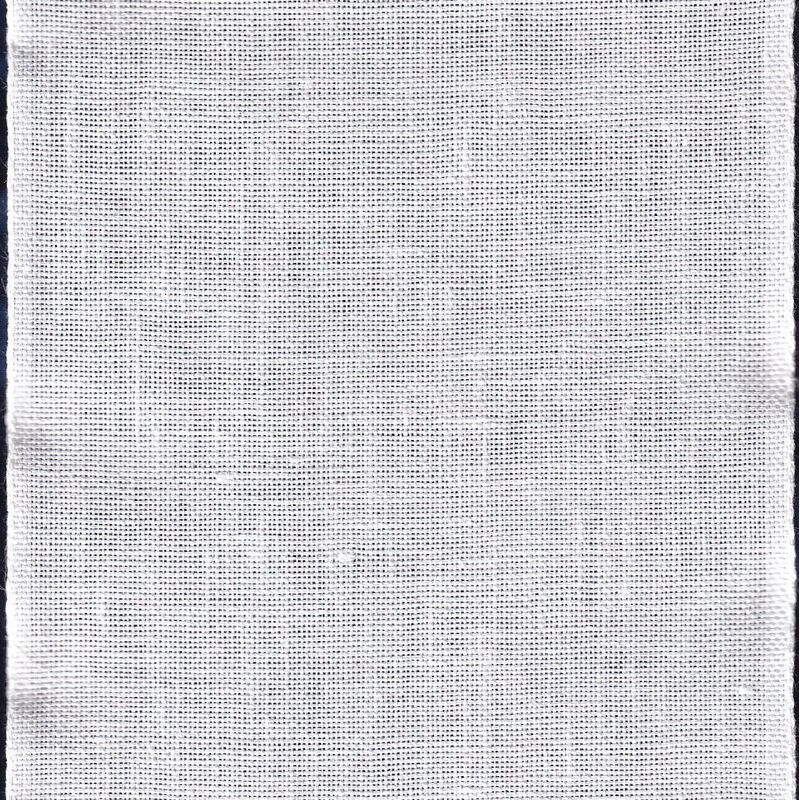WHITE 120mm Wide 30 Count Zweigart Linen Band Per Metre