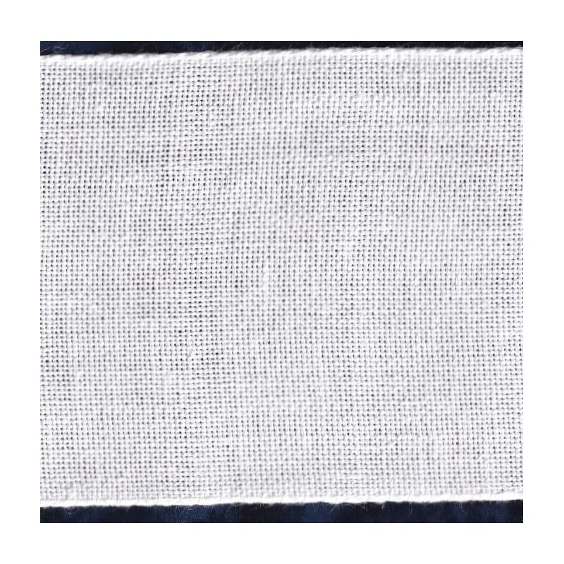 WHITE 80mm Wide 30 Count Zweigart Linen Band Per Metre