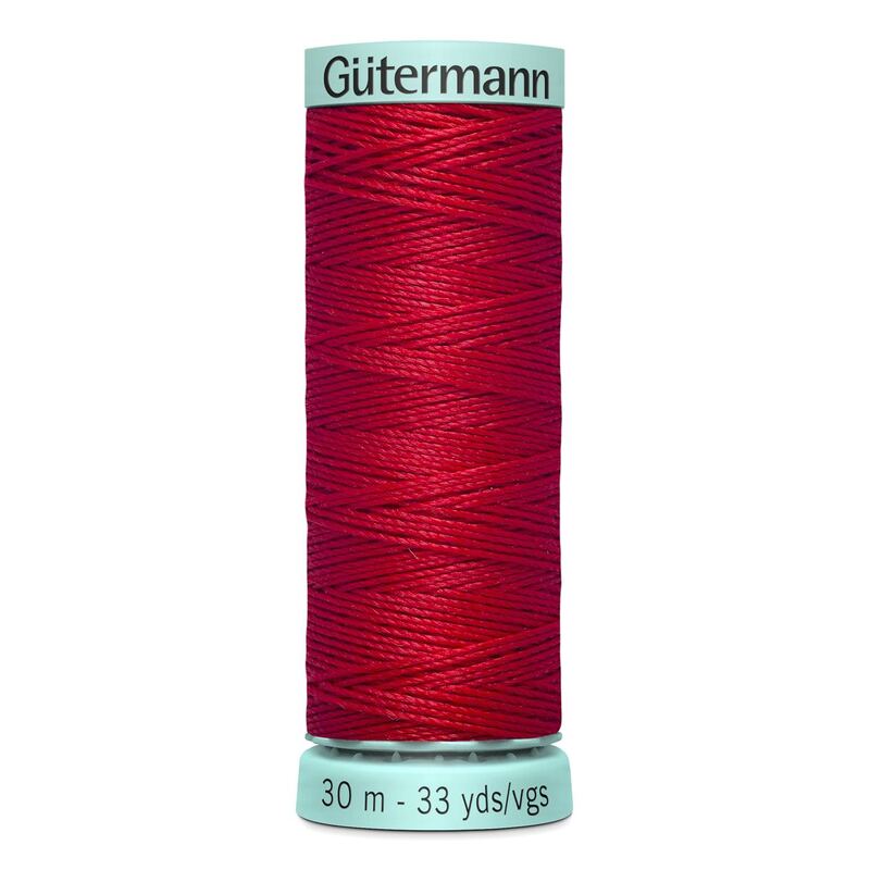 Gutermann Silk R 753 #156 BRIGHT RED, Top Stitch / Sewing Thread 30m Spool