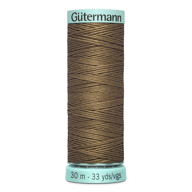 Gutermann Silk R 753 #180 MEDIUM LIGHT BROWN, Top Stitch / Sewing Thread 30m Spool