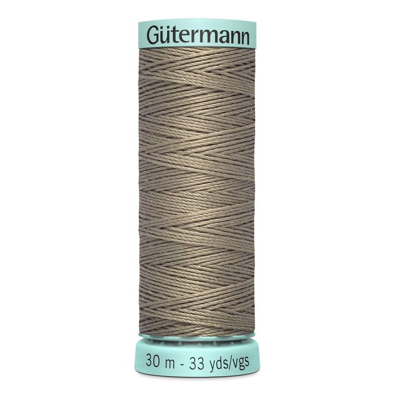 Gutermann Silk R 753 #199 LATTE BROWN, Top Stitch / Sewing Thread 30m Spool