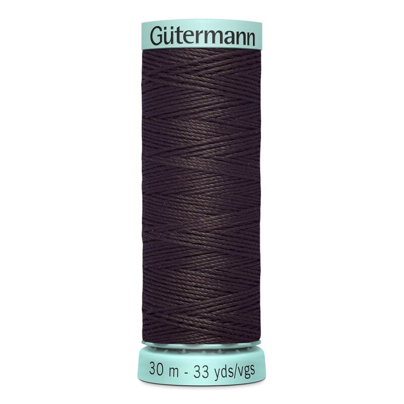 Gutermann Silk R 753 #23 WARM BROWN, Top Stitch / Sewing Thread 30m Spool
