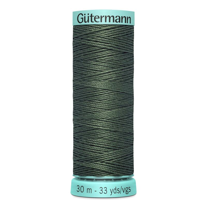 Gutermann Silk R 753 #269 DARK OLIVE GREEN, Top Stitch / Sewing Thread 30m Spool