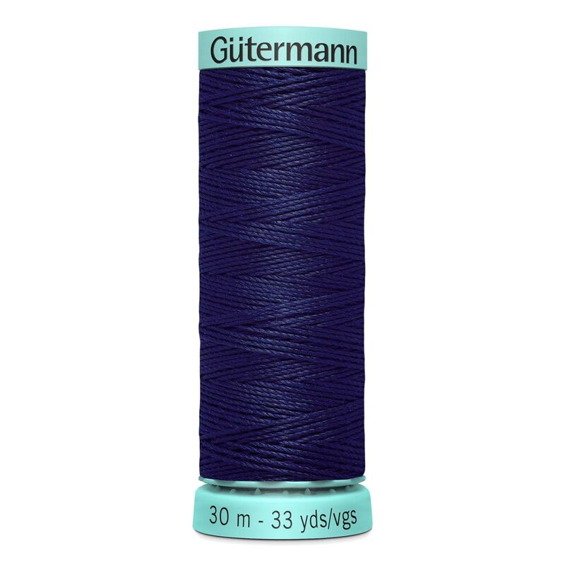 Gutermann Silk R 753 #310 NAVY BLUE, Top Stitch / Sewing Thread 30m Spool
