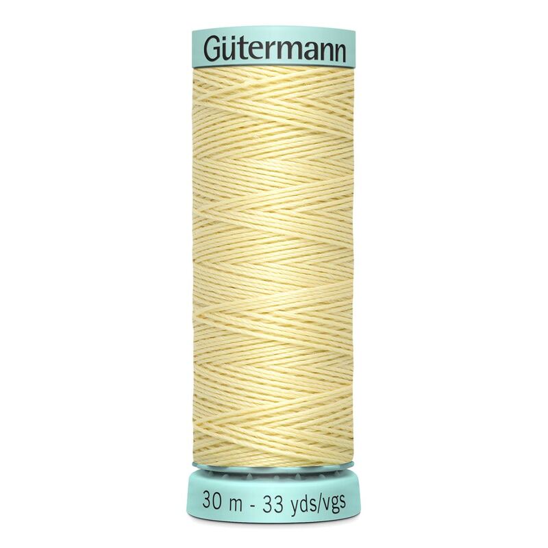 Gutermann Silk R 753 #325 LIGHT YELLOW, Top Stitch / Sewing Thread 30m Spool
