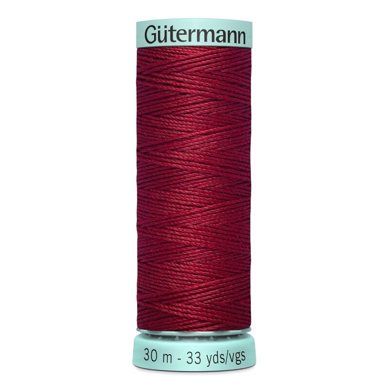 Gutermann Silk R 753 #367 CHERRY RED, Top Stitch / Sewing Thread 30m Spool