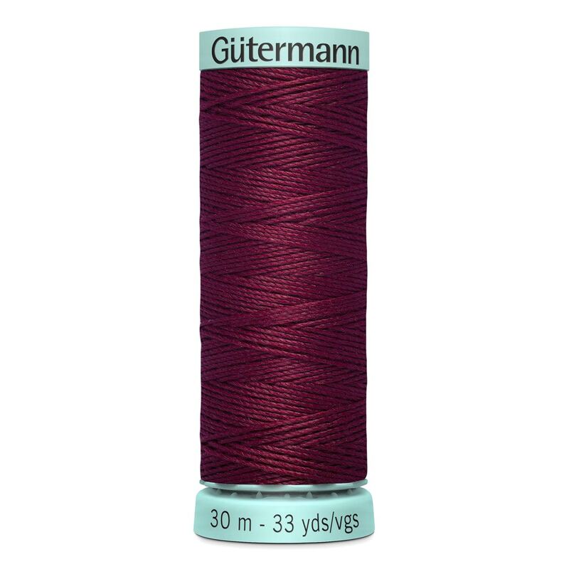 Gutermann Silk R 753 #368 BURGUNDY, Top Stitch / Sewing Thread 30m Spool