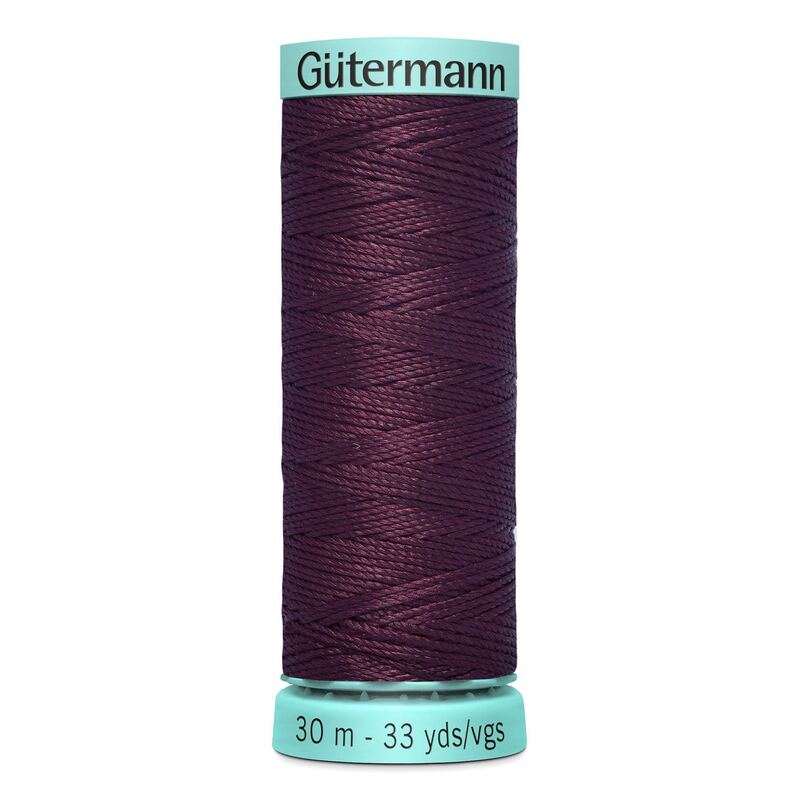 Gutermann Silk R 753 #370 CLARET, Top Stitch / Sewing Thread 30m Spool