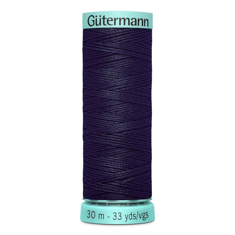 Gutermann Silk R 753 #387 MIDNIGHT NAVY, Top Stitch / Sewing Thread 30m Spool
