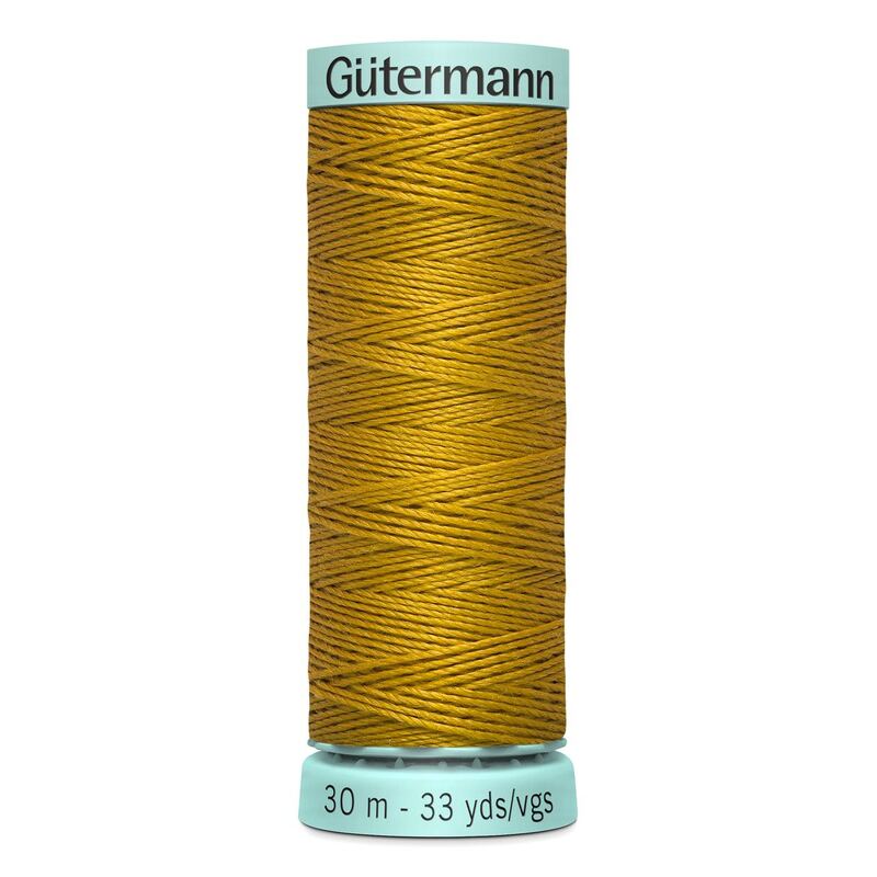 Gutermann Silk R 753 #412 DARK GOLD, Top Stitch / Sewing Thread 30m Spool