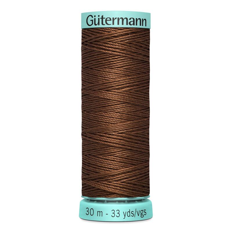 Gutermann Silk R 753 #450 MEDIUM BROWN, Top Stitch / Sewing Thread 30m Spool