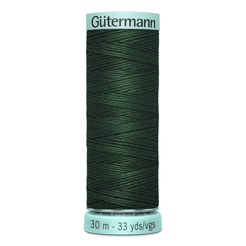 Gutermann Silk R 753 #472 VERY DARK FOREST, Top Stitch / Sewing Thread 30m Spool