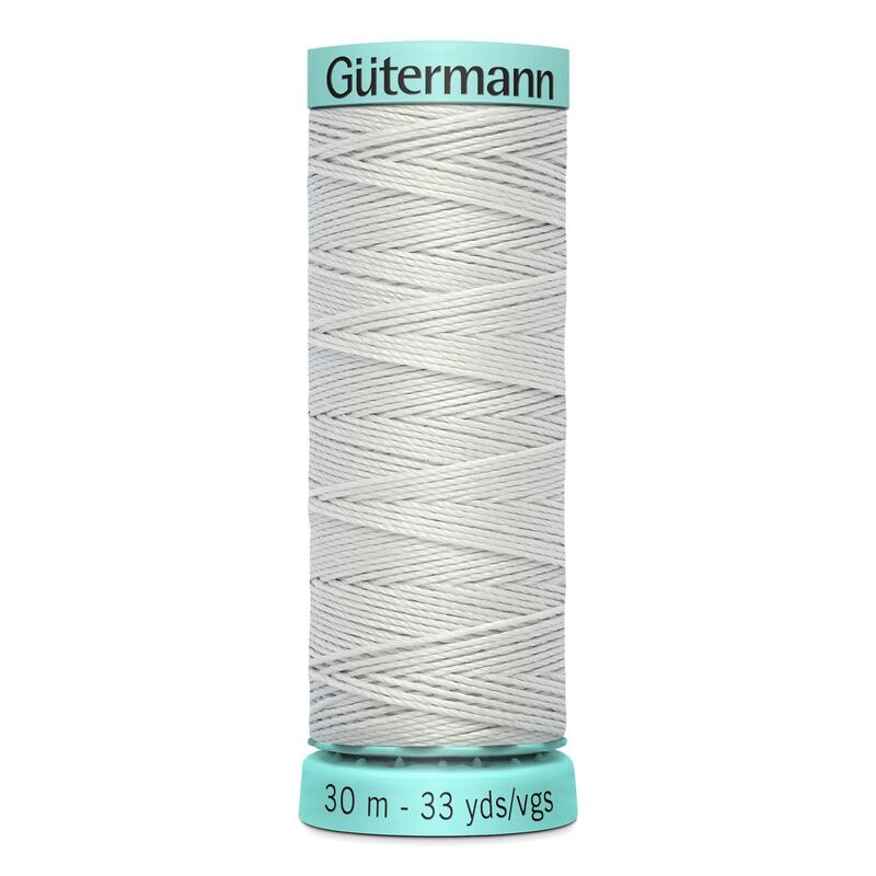 Gutermann Silk R 753 #8 CLOUDY GREY, Top Stitch / Sewing Thread 30m Spool