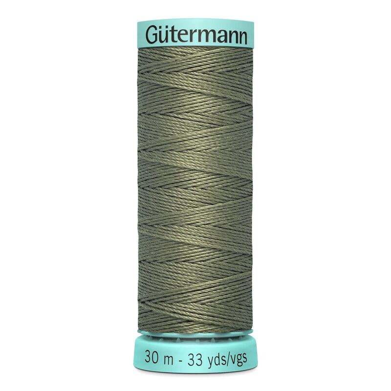 Gutermann Silk R 753 #824 DARK KHAKI, Top Stitch / Sewing Thread 30m Spool