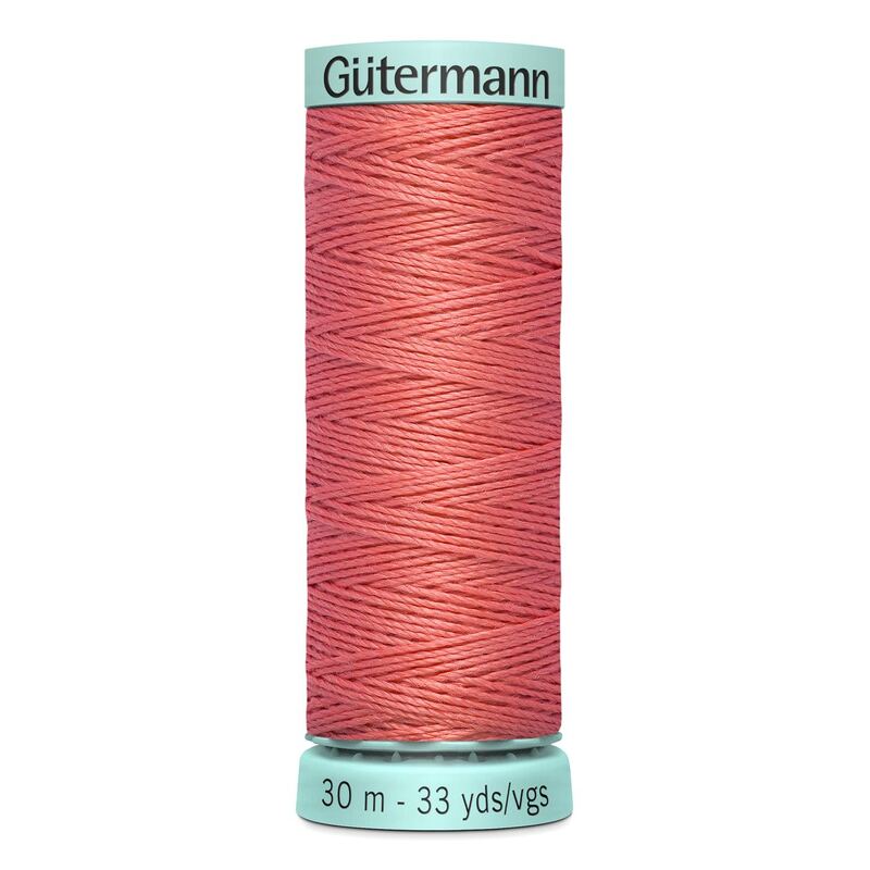 Gutermann Silk R 753 #896 PINK CORAL, Top Stitch / Sewing Thread 30m Spool