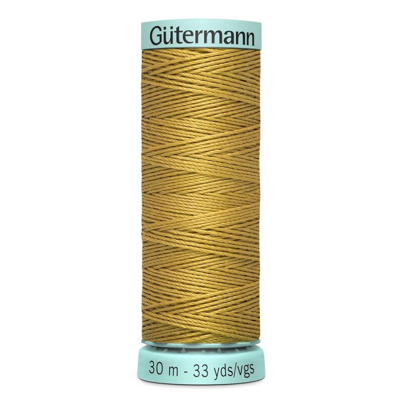 Gutermann Silk R 753 #968 JEANS GOLD, Top Stitch / Sewing Thread 30m Spool