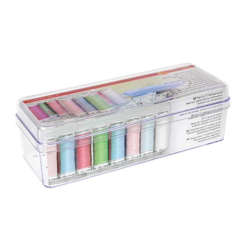 Gutermann Sewing Thread Box Suits 27 Spools, Plastic
