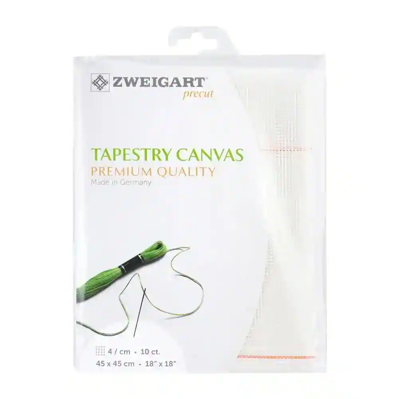 Zweigart Precut Stramin Canvas 10 Count 45cm x 45cm
