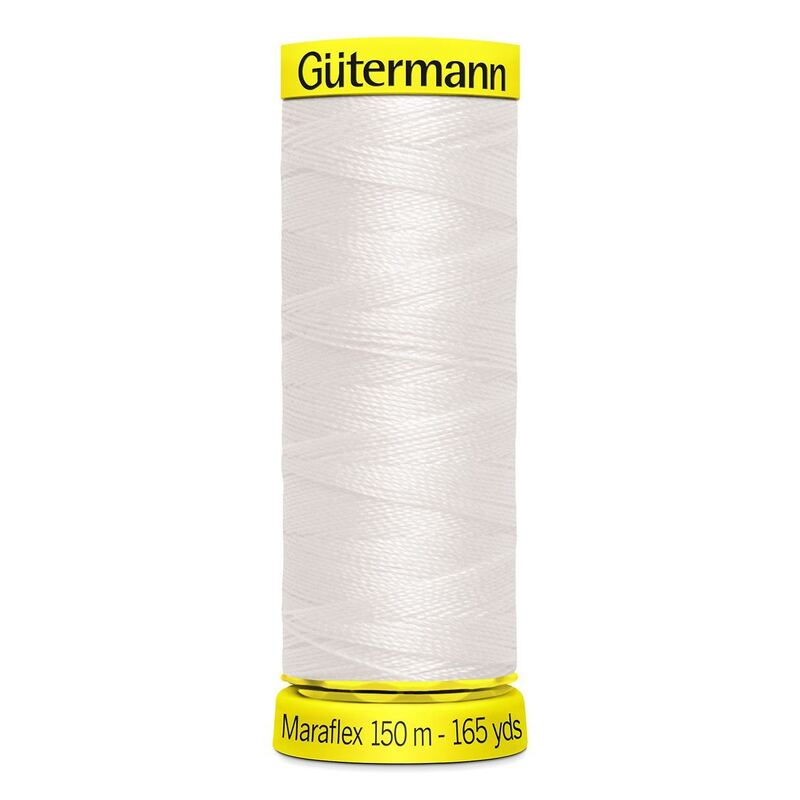 Gutermann Maraflex Elastic Thread 150m #111 OFF WHITE