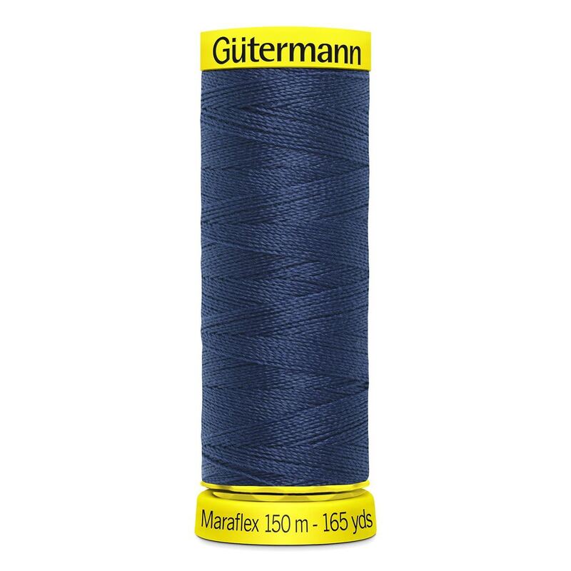 Gutermann Maraflex Elastic Thread 150m #13 NAVY BLUE