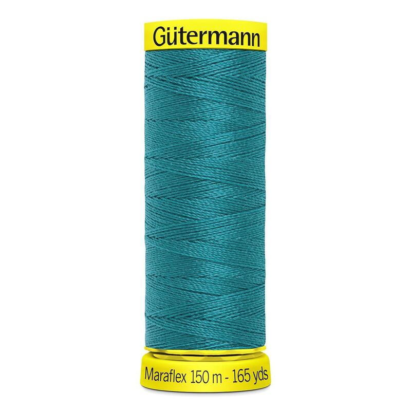 Gutermann Maraflex Elastic Thread 150m #189 VERY DARK TURQUOISE