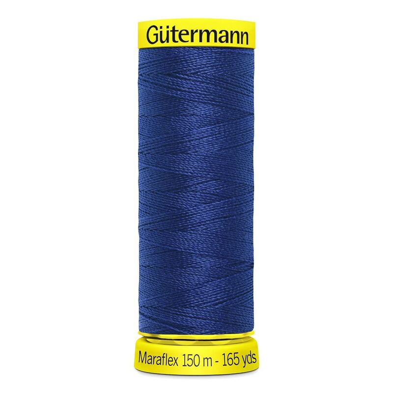 Gutermann Maraflex Elastic Thread 150m #232 DARK ROYAL BLUE