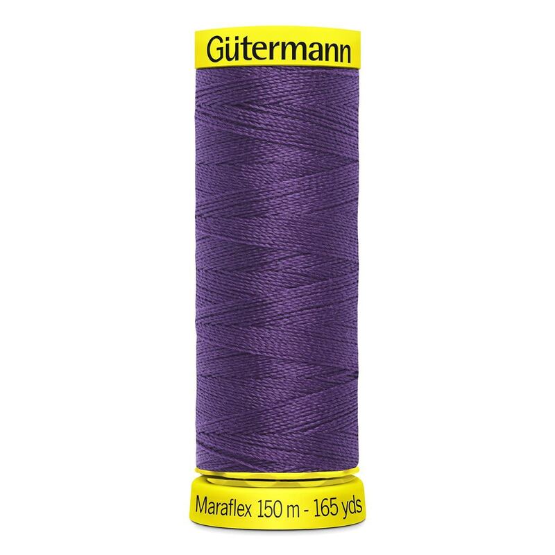 Gutermann Maraflex Elastic Thread 150m #257 DEEP PURPLE