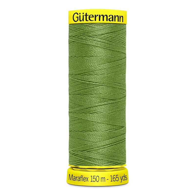 Gutermann Maraflex Elastic Thread 150m #283 KHAKI GREEN