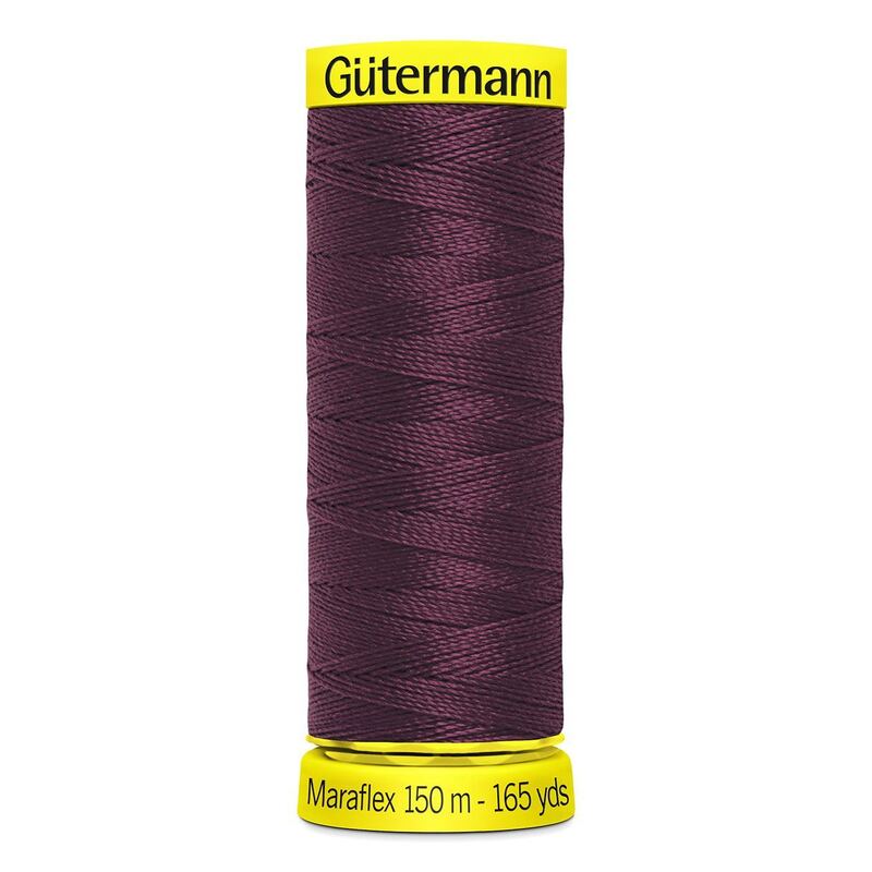 Gutermann Maraflex Elastic Thread 150m #369 CLARET or WINE
