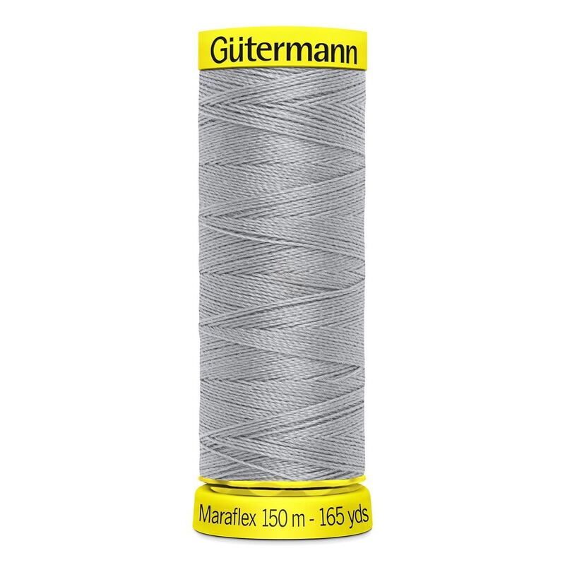 Gutermann Maraflex Elastic Thread 150m #38 LIGHT GREY