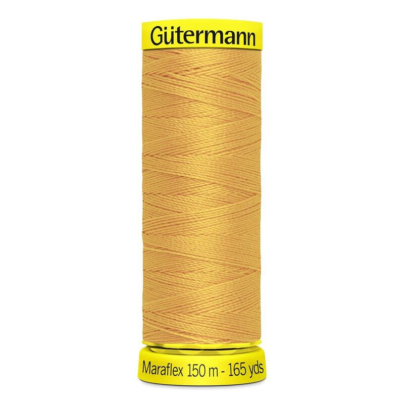 Gutermann Maraflex Elastic Thread 150m #416 DARK STRAW YELLOW